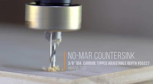 Amana Tool 55227 Carbide Tipeed 82 מעלות סט של Countersink & Wiha 40010 | מגנטייזר Demagnetizer, שחור